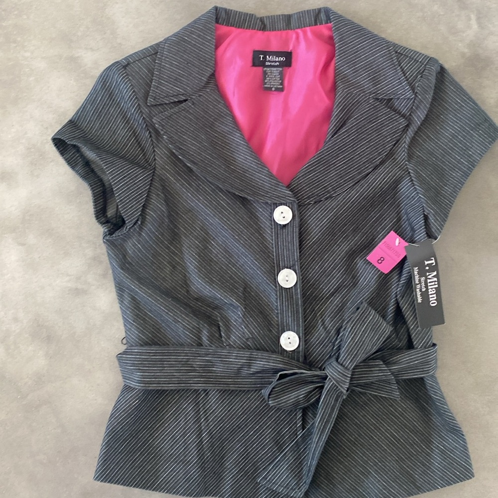 NWT women’s T.Milano stretch two piece suit size 8. - Picture 5 of 13
